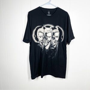 Tultex Black Swedish House Mafia Until Now Graphic Short Sleeve Tee Large